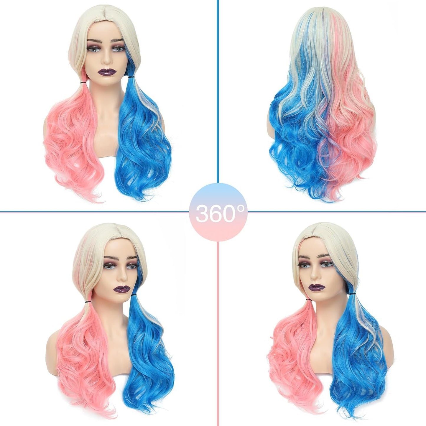 Harley Quinn Signature Gradient Wig